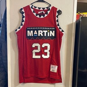 Martin Red Men's Basketball Jersey - Number 23